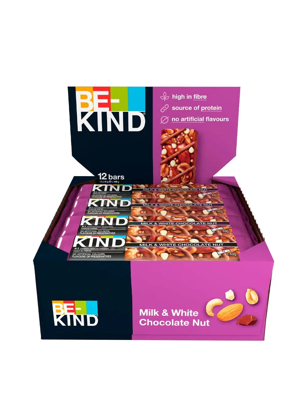 BE-KIND® Milk & White Chocolate Nut Bar 40g