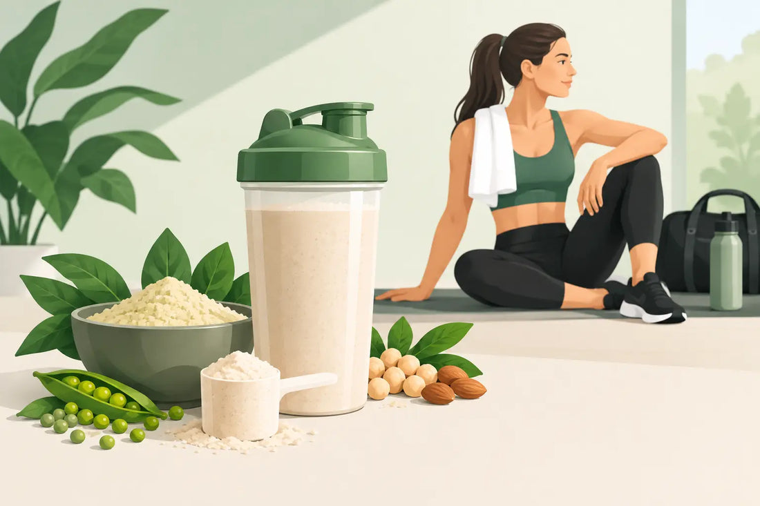 Veganskt proteinpulver för träning och återhämtning