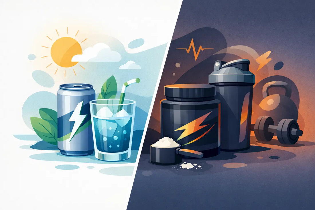 Energidryck eller PWO - skillnad och rätt val