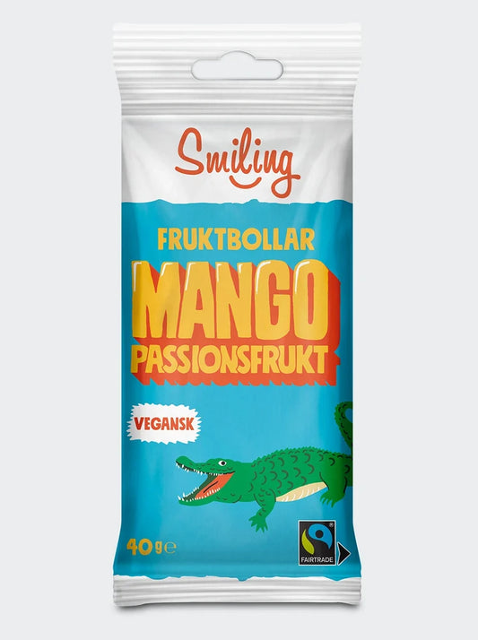 Smiling Fruktbollar Mango/Passion 40g