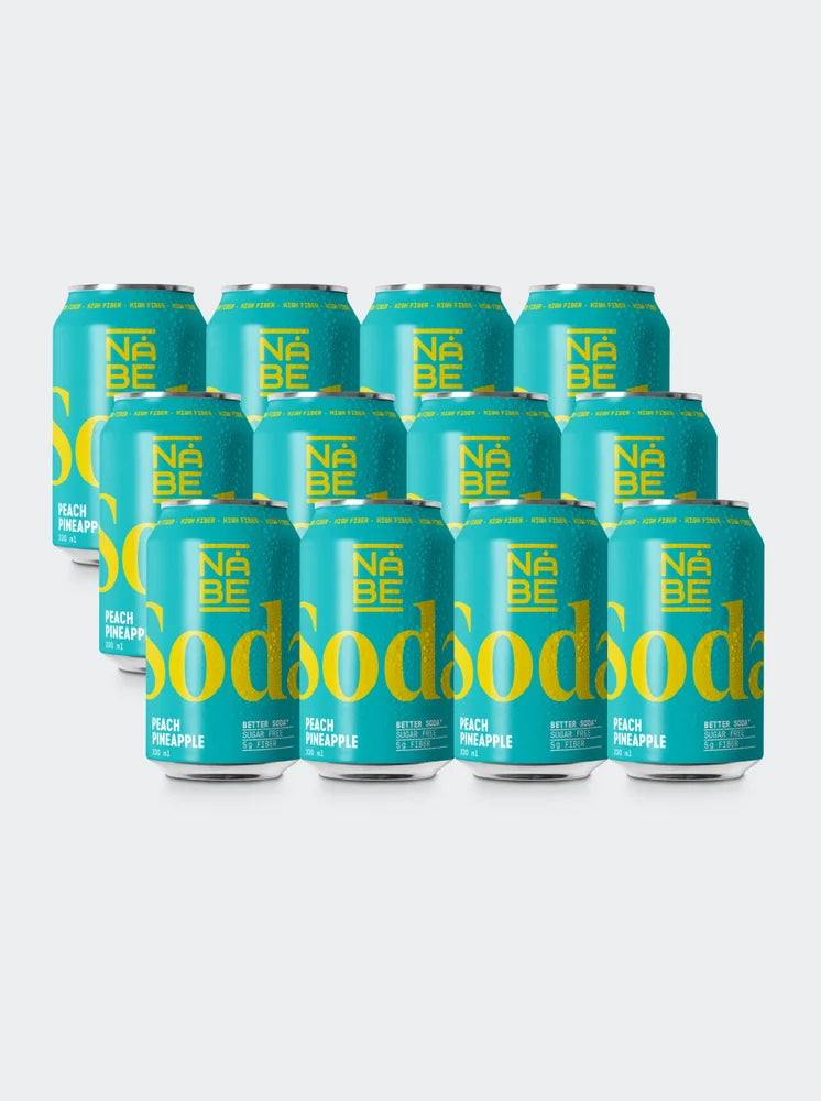 NÅBE Soda Peach Pineapple 330 ml – 12-pack