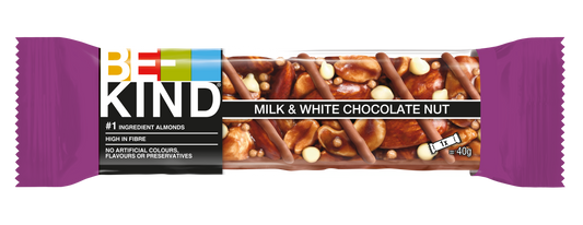 BE-KIND® Milk & White Chocolate Nut Bar 40g