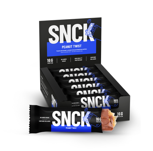 Låda (12-pack) SNCK Proteinbar Peanut Twist