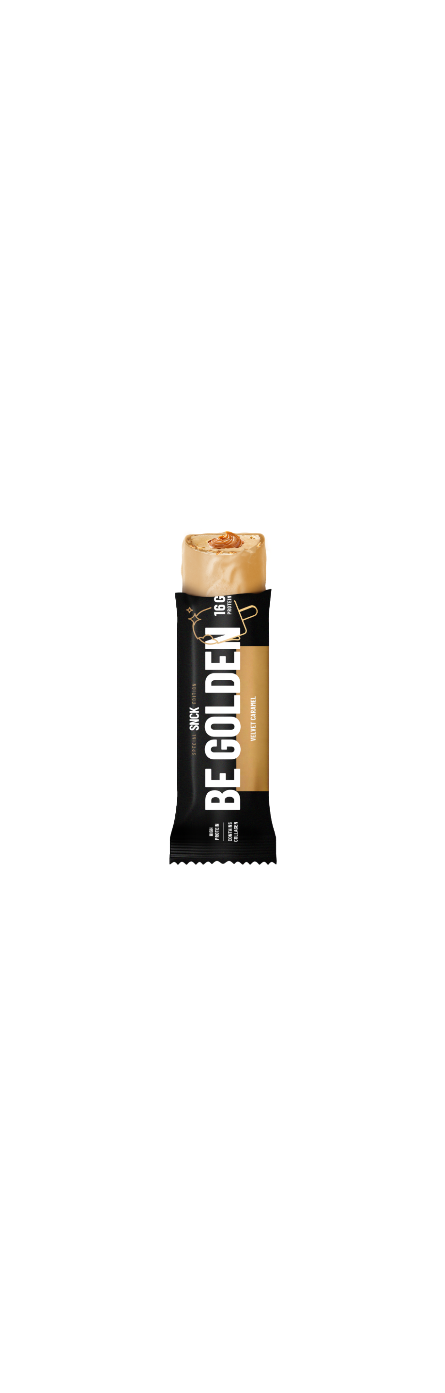 Låda (12-pack) SNCK Proteinbar Be Golden