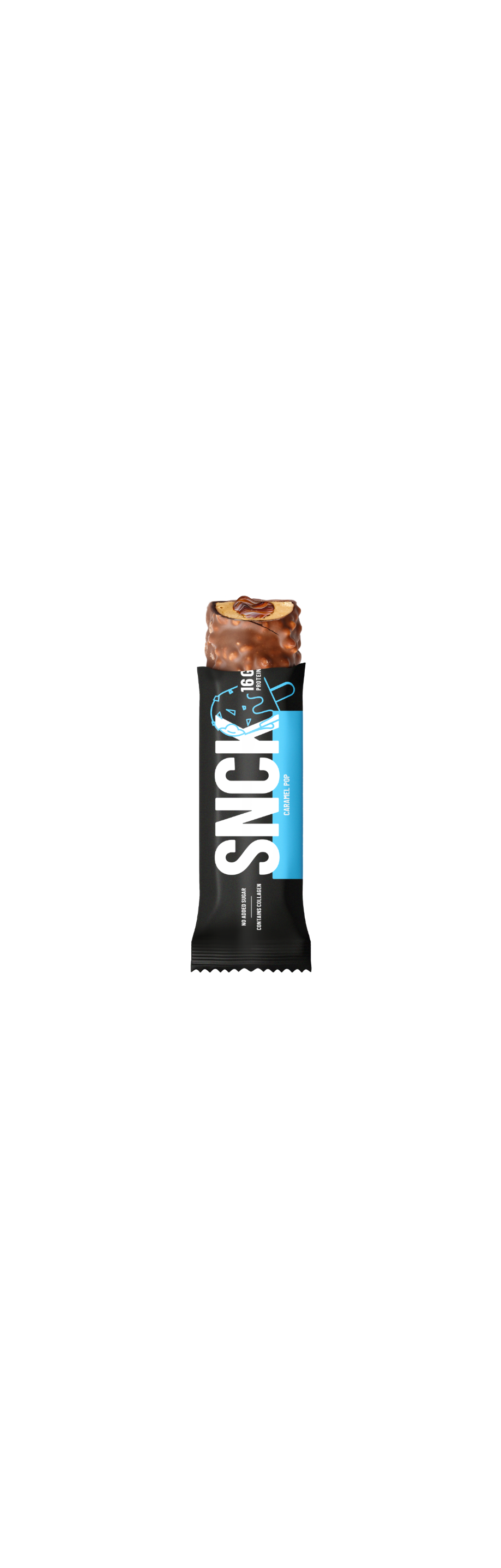 Låda (12-pack) SNCK Proteinbar Caramel Pop
