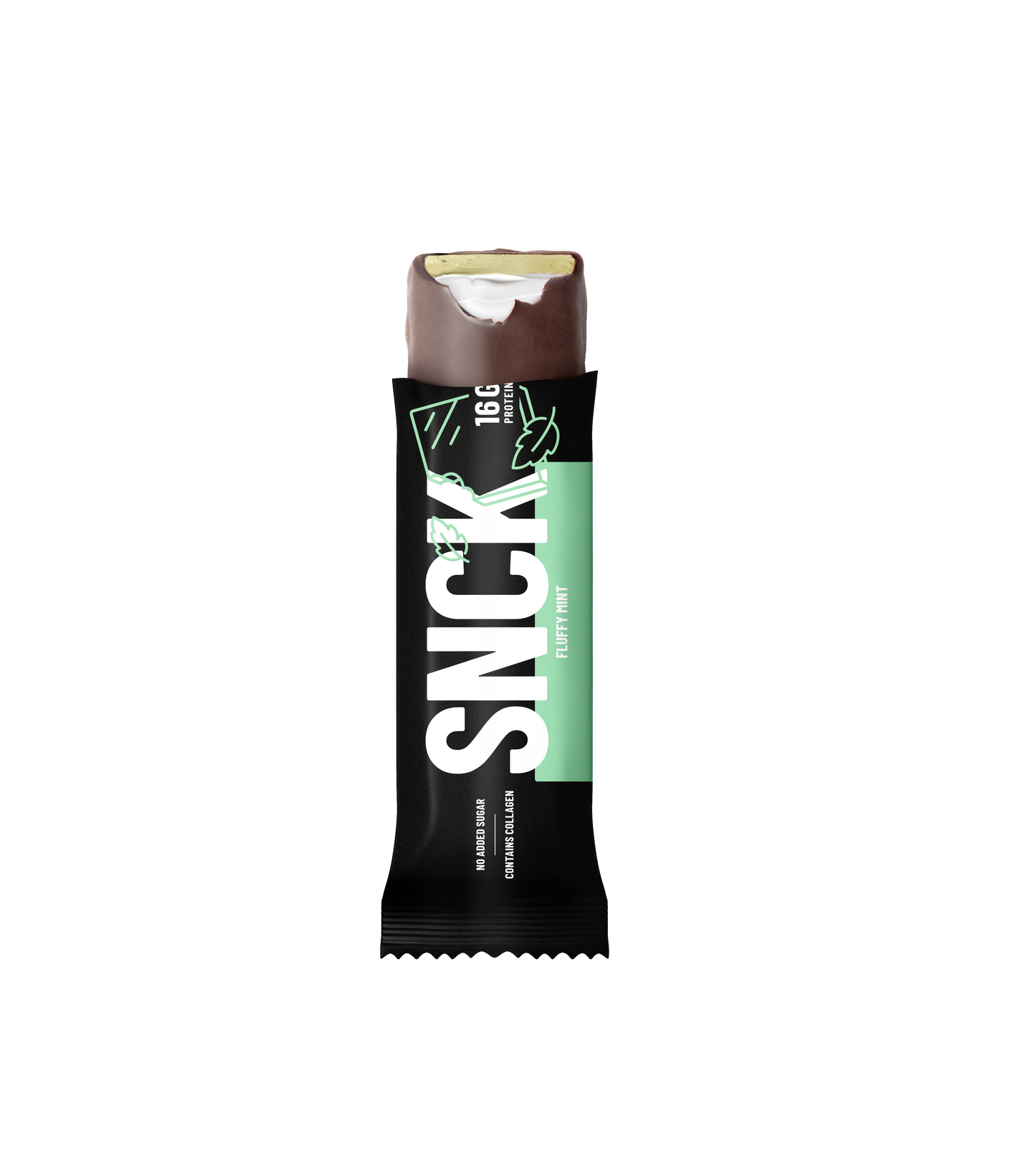 Låda (12-pack) SNCK Proteinbar Fluffy Mint