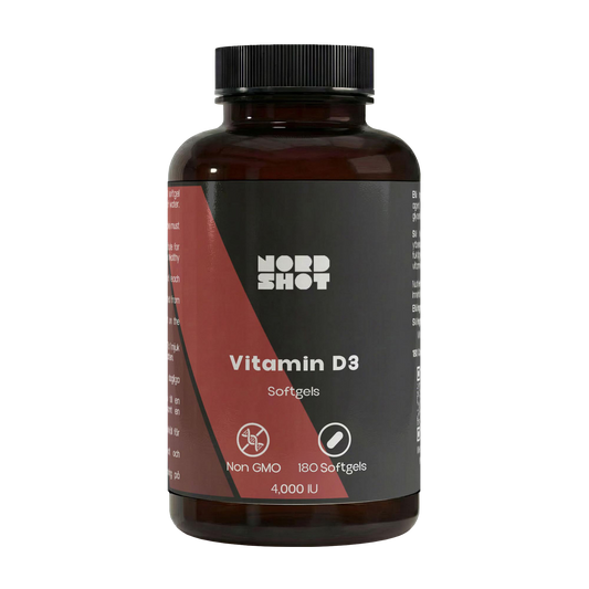 Vitamin D3 4000 IU – 180 Softgels | Nord Shot