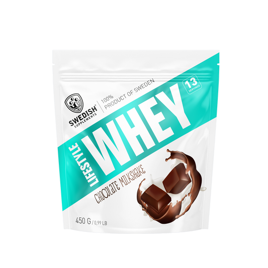 Swedish Supplements Lifestyle Whey Vassleprotein Chocolate Milkshake 450g 13 portioner