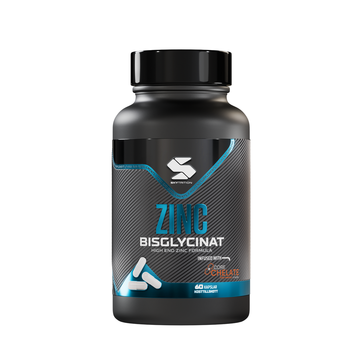 Zink Bisglycinat – Core Chelate® – 60 kapslar